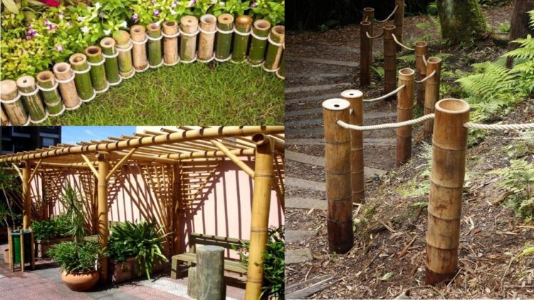 COMO DECORAR SEU JARDIM PEÇAS DE BAMBU