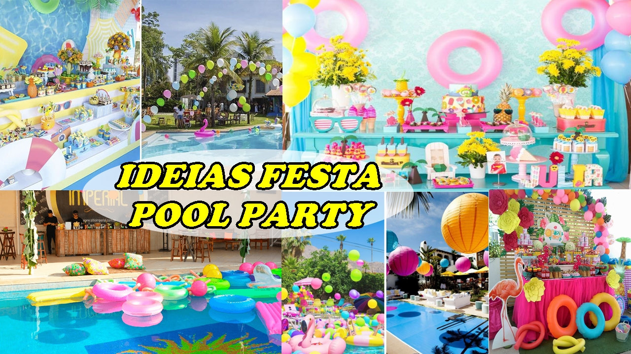 85 ideias de Festa Piscina / Pool Party festa, festa na piscina, festa pool  party decoração, pool party infantil 