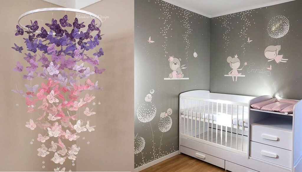 IDEIAS PARA QUARTO DE BEBÊ MENINA - decoração para quarto de bebê