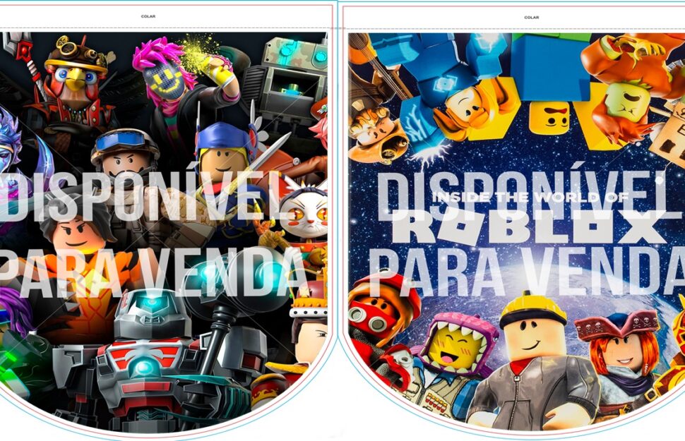 Kit Decoração Festa Roblox - Arquivo Digital