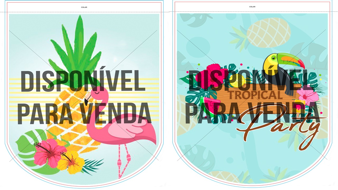 COMO FAZER FESTA TROPICAL KIT DIGITAL