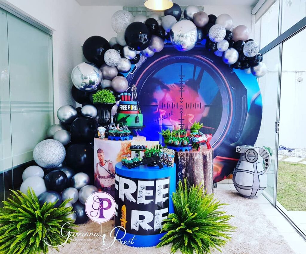 DECORAÇÃO FESTA FREE FIRE