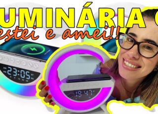 TESTEI A LUMINÁRIA G DA SHOPEE - COMPRAS SHOPEE